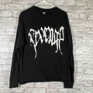 Revenge Smoke Skull Long Sleeve T Shirt Size Large Streetwear